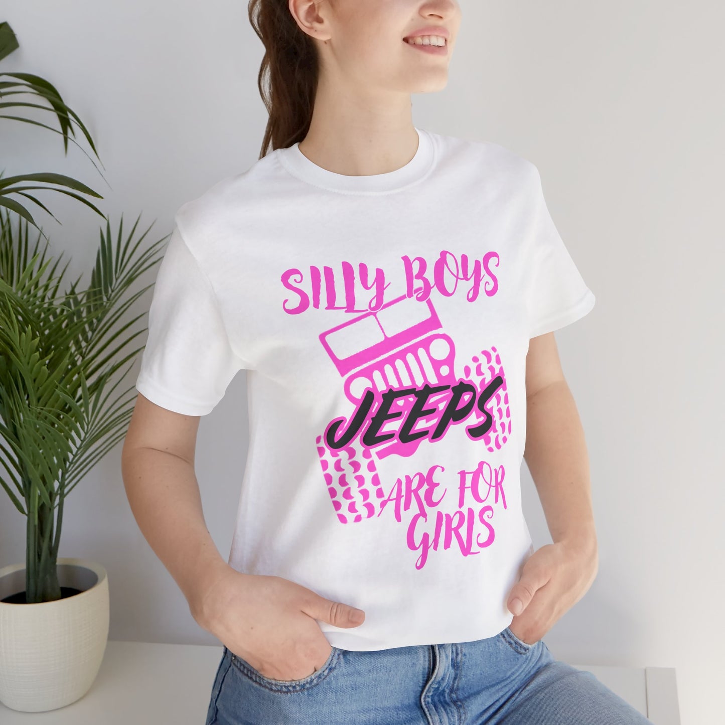Silly Boys - Jeeps Are for Girls (Neon Pink)