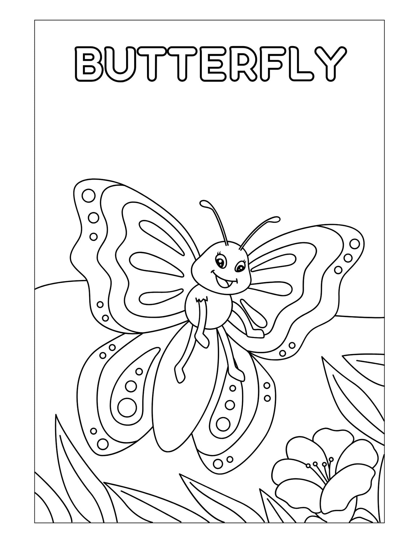 In The Garden Printable Coloring Sheets
