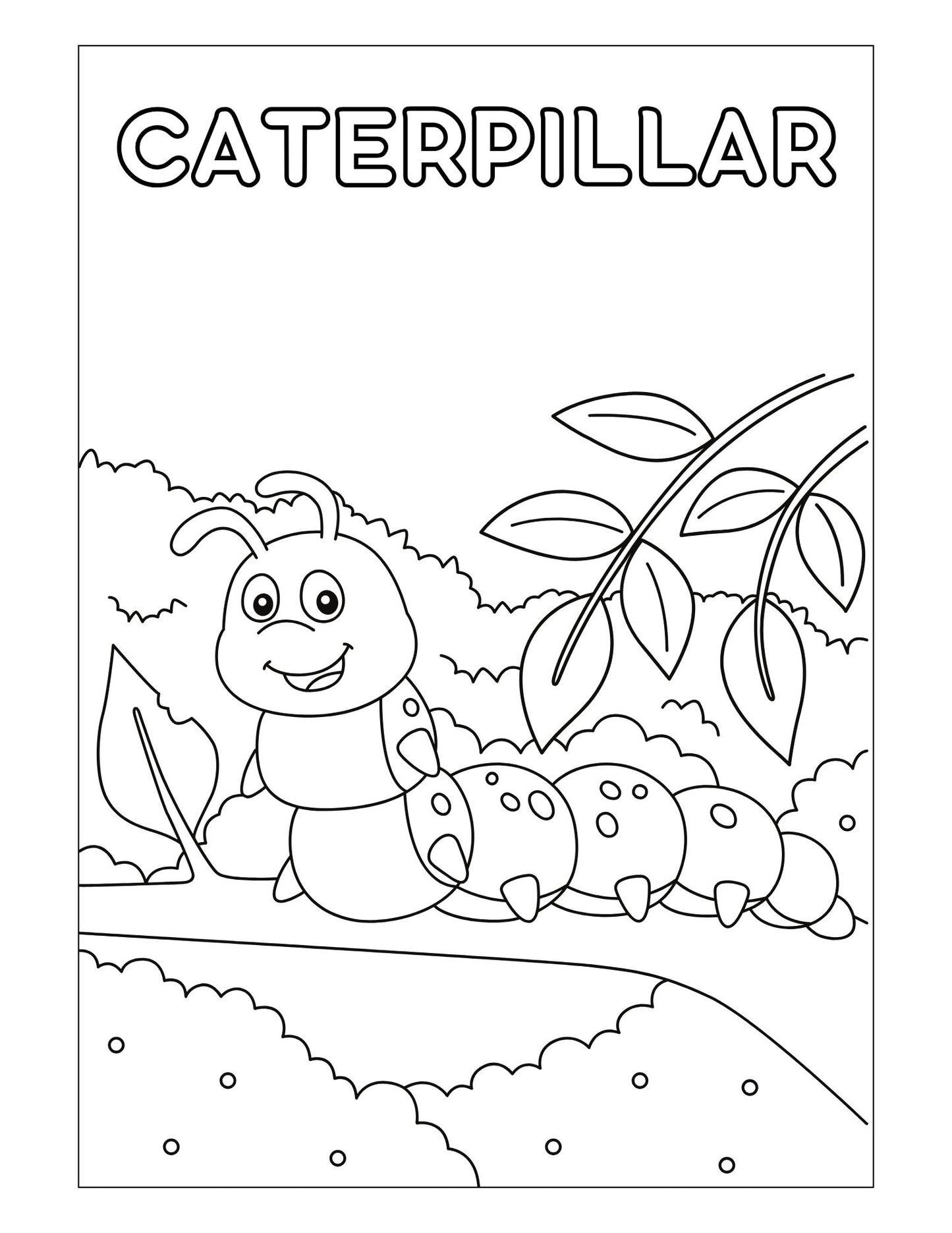 In The Garden Printable Coloring Sheets