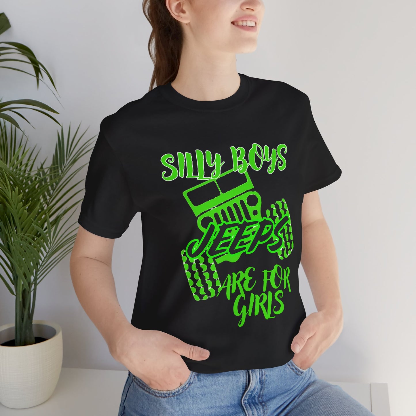 Silly Boys - Jeeps Are for Girls (Neon Green)
