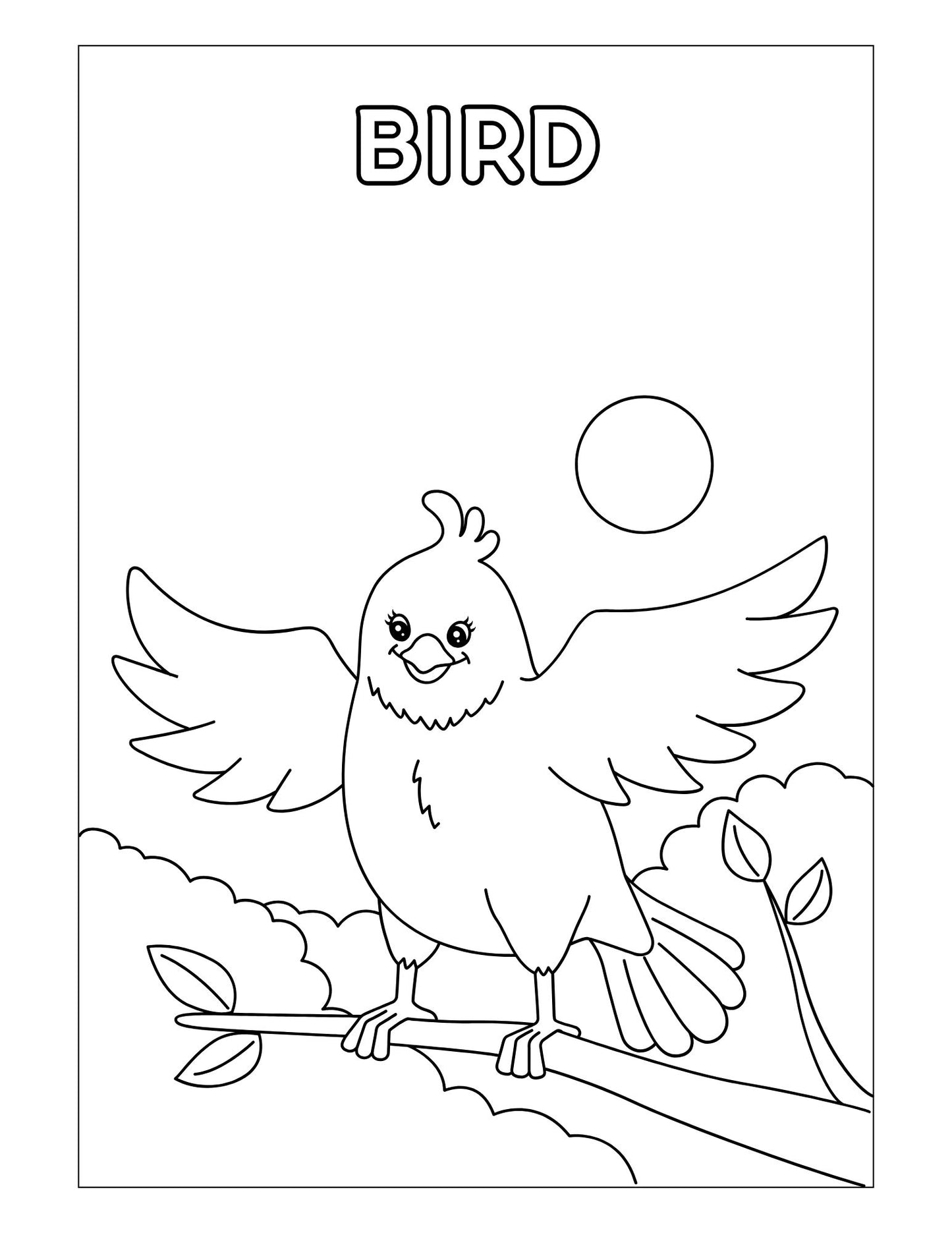 In The Garden Printable Coloring Sheets
