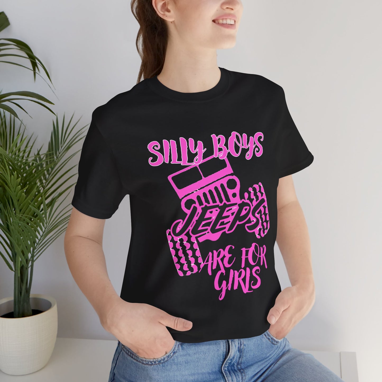 Silly Boys - Jeeps Are for Girls (Neon Pink)