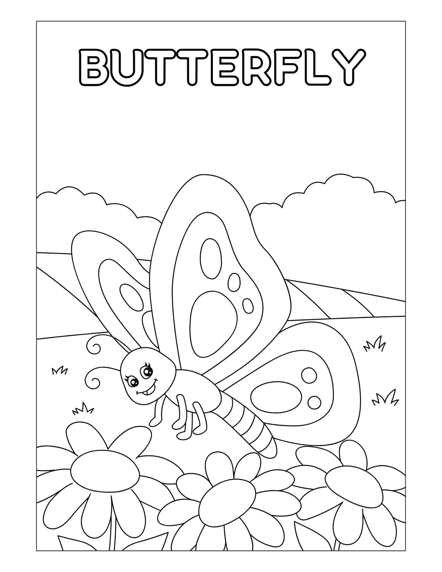 In The Garden Printable Coloring Sheets