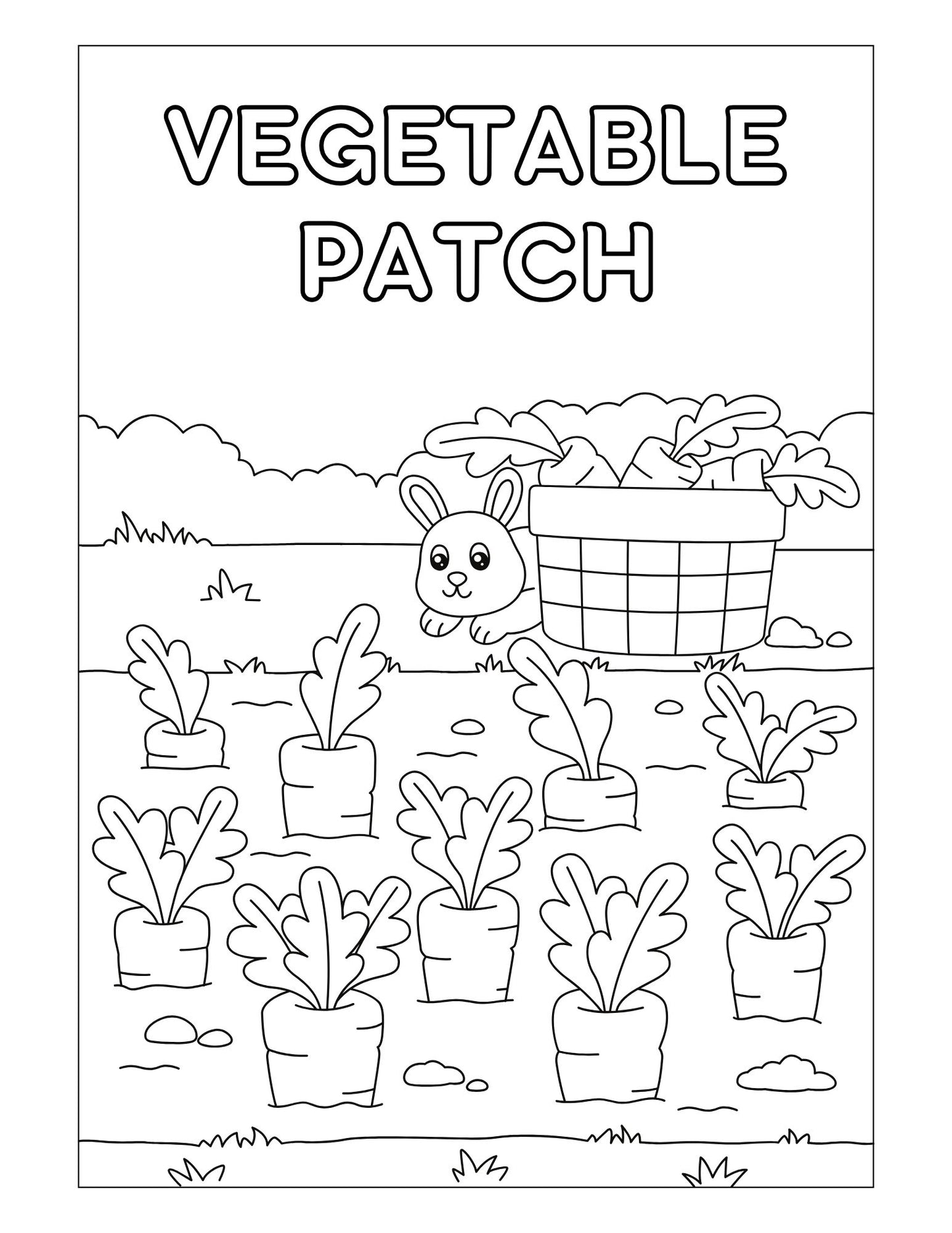 In The Garden Printable Coloring Sheets