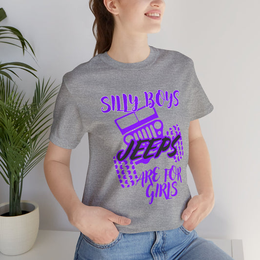 Silly Boys - Jeeps Are for Girls (Neon Purple)