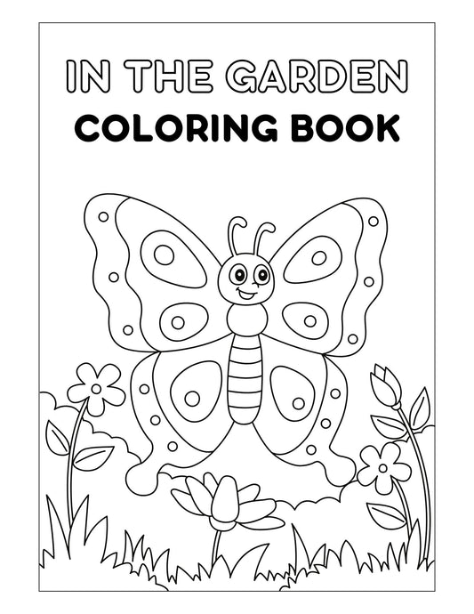 In The Garden Printable Coloring Sheets